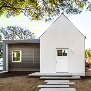 Contemporary home with clean modern lines and minimalist styling.
