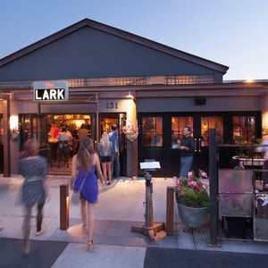 Photo of front of The Lark in Santa Barbara, which is a restaurant in the Funk Zone 