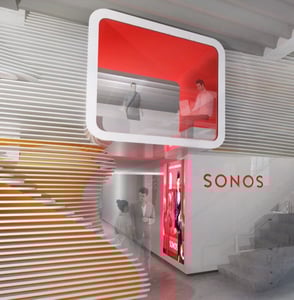 Photo of a research and development lab for Sonos 