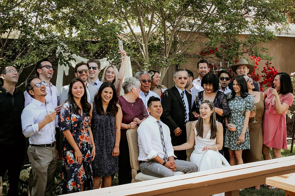 Patrick with Family at wedding