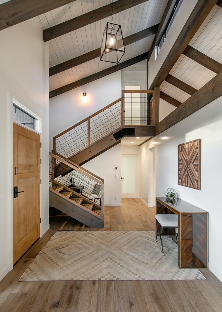 Canyon House-16-Main entry and stair