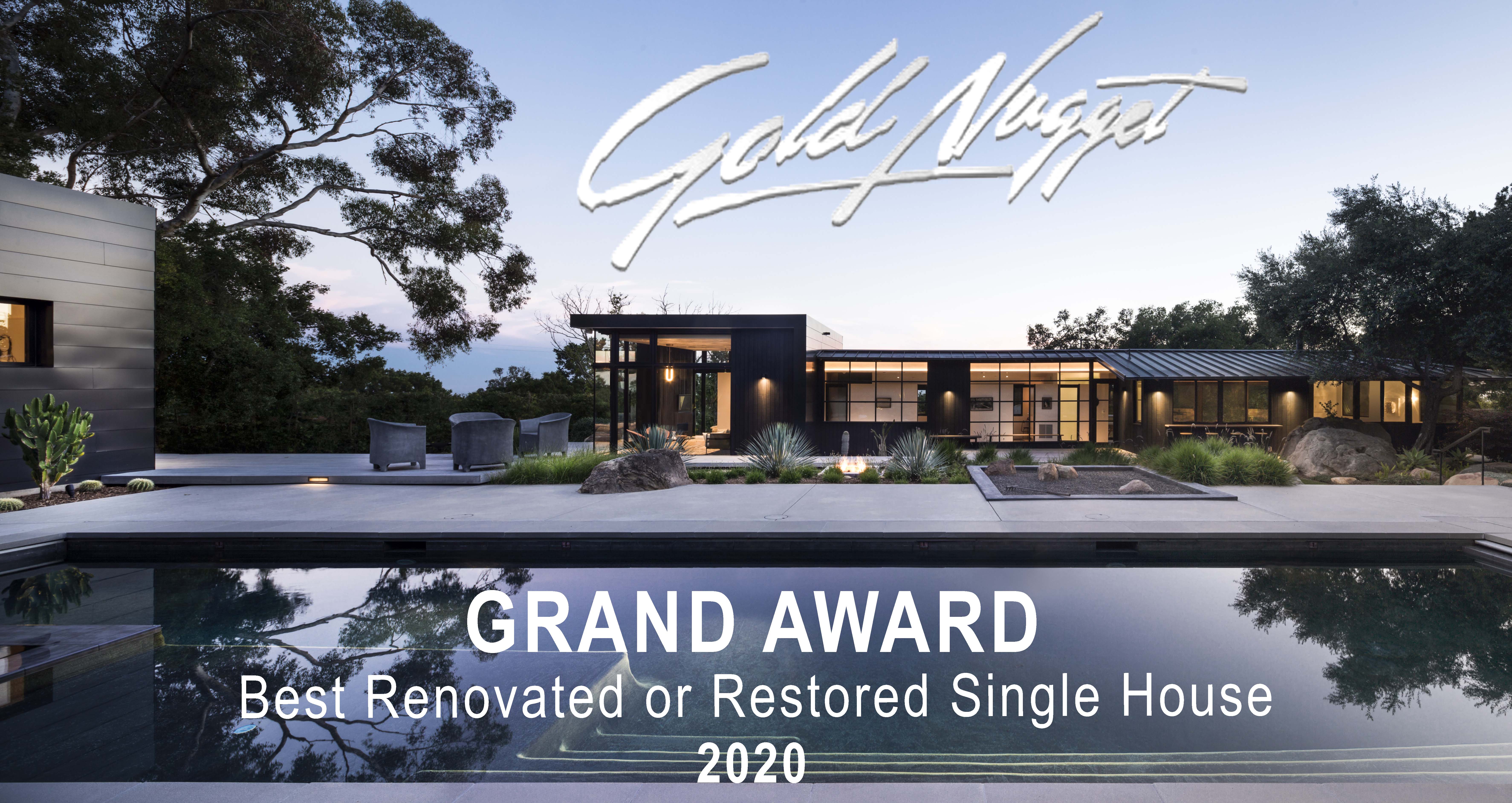 GOLD NUGGET AWARD - Quarry House Takes Top PRIZE!