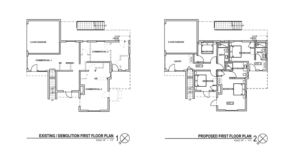6 E Valerio Proposed + Existing Floor Plans