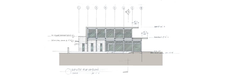 Shipping Container Residence - 9 - South Elevation