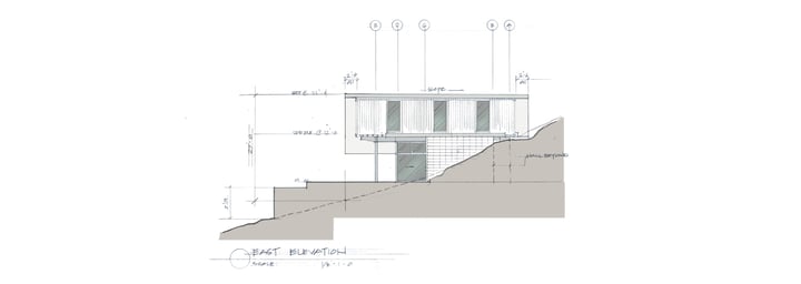 Shipping Container Residence - 11 - East Elevation