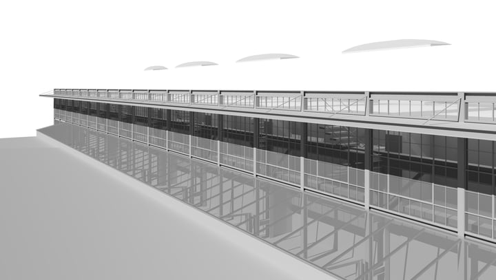 WWII Adaptive Re-Use - 3 - Hangar Perspective 2