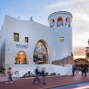 A street view of the MOXi museum in Santa Barbara, CA 