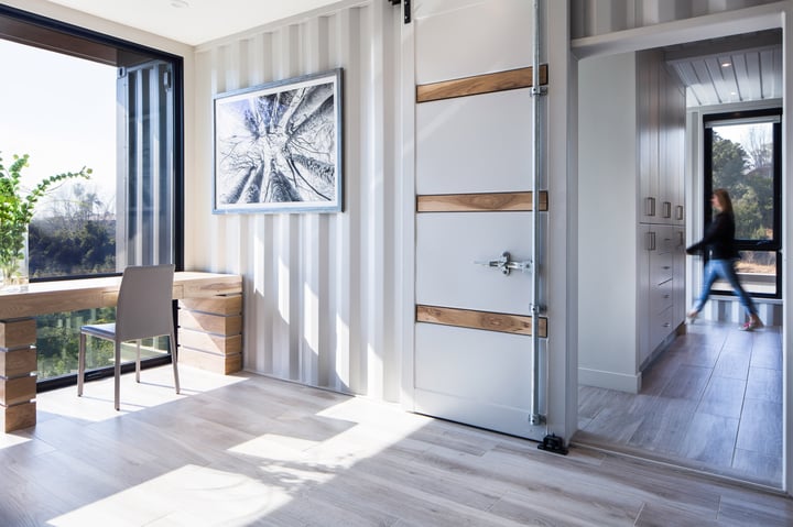 Shipping Container Residence-6b-Master bedroom entrance froom hallway