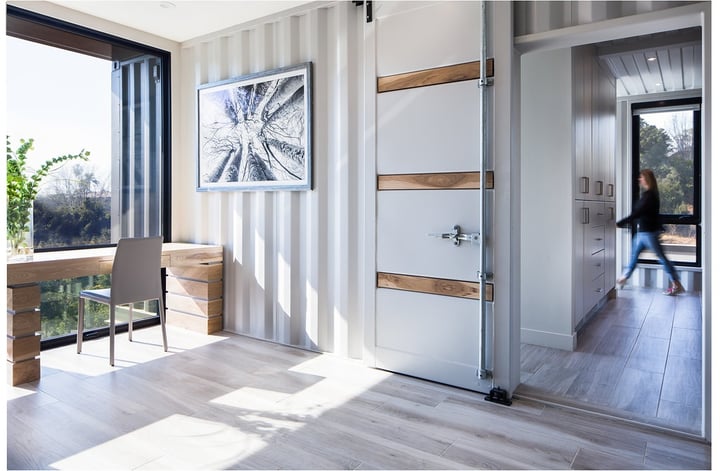 Shipping Container Residence - 5 - Hallway Desk