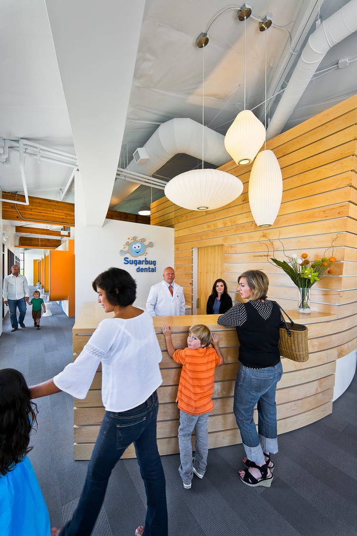 Sugarbug Dental-@2x-7a Group at reception desk