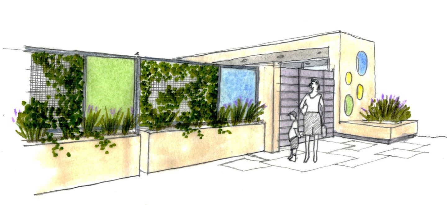 UCLA Child Care Center-@2x-11-Front entrance rendering ROTATE