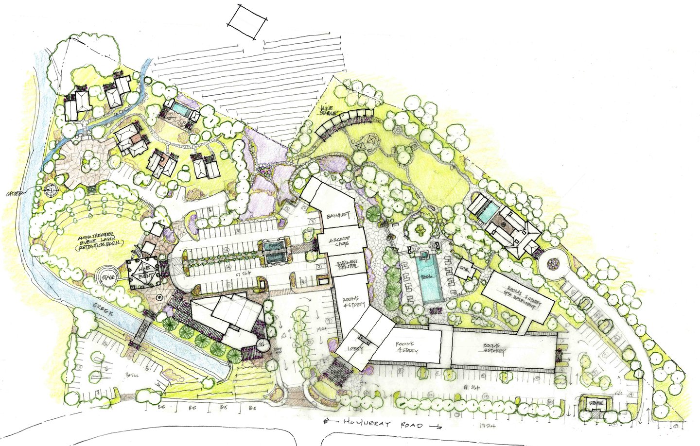 Zaca Creek-3-Hand rendered site plan