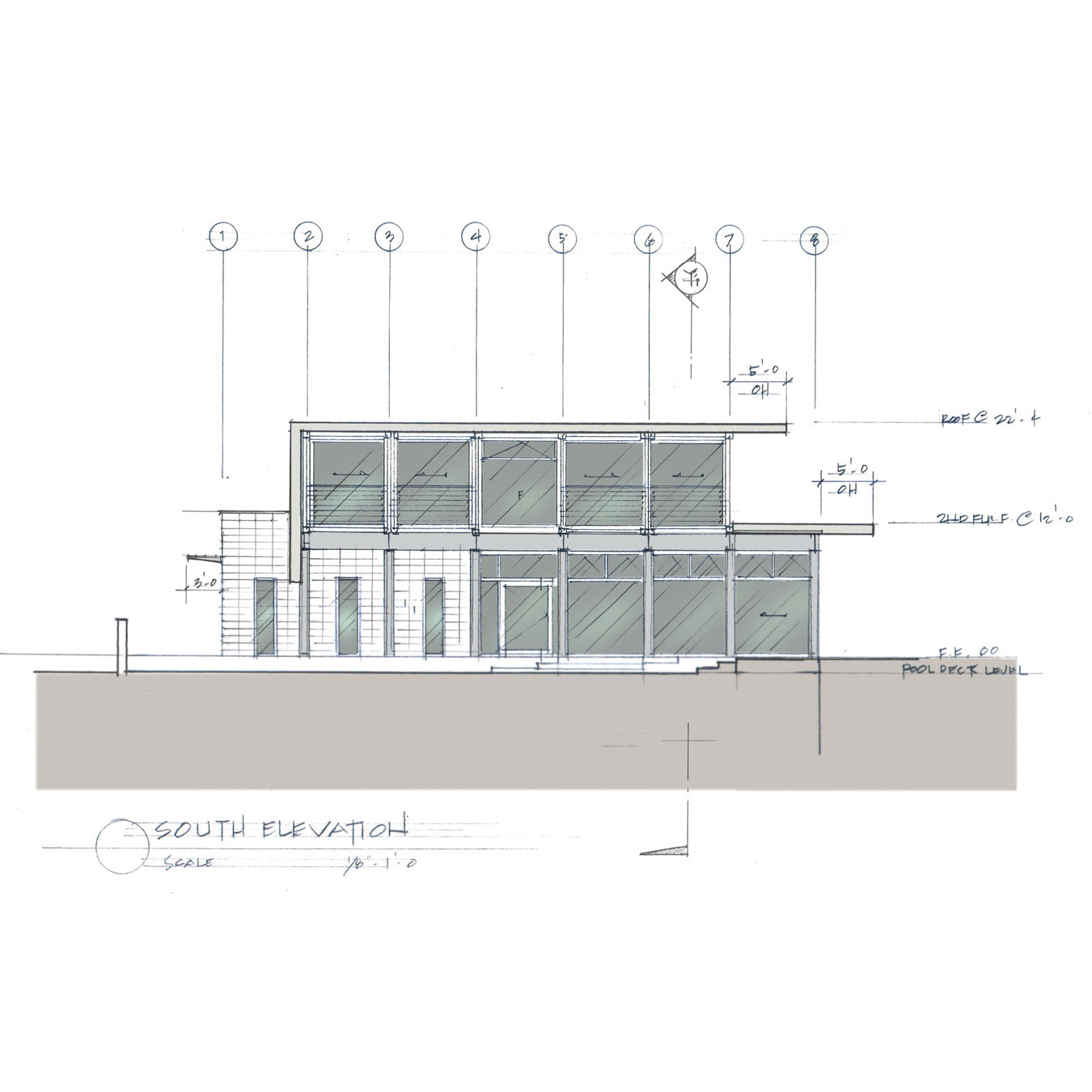 shipping-container-home-handdrawn-south-color-elevation(web)-1